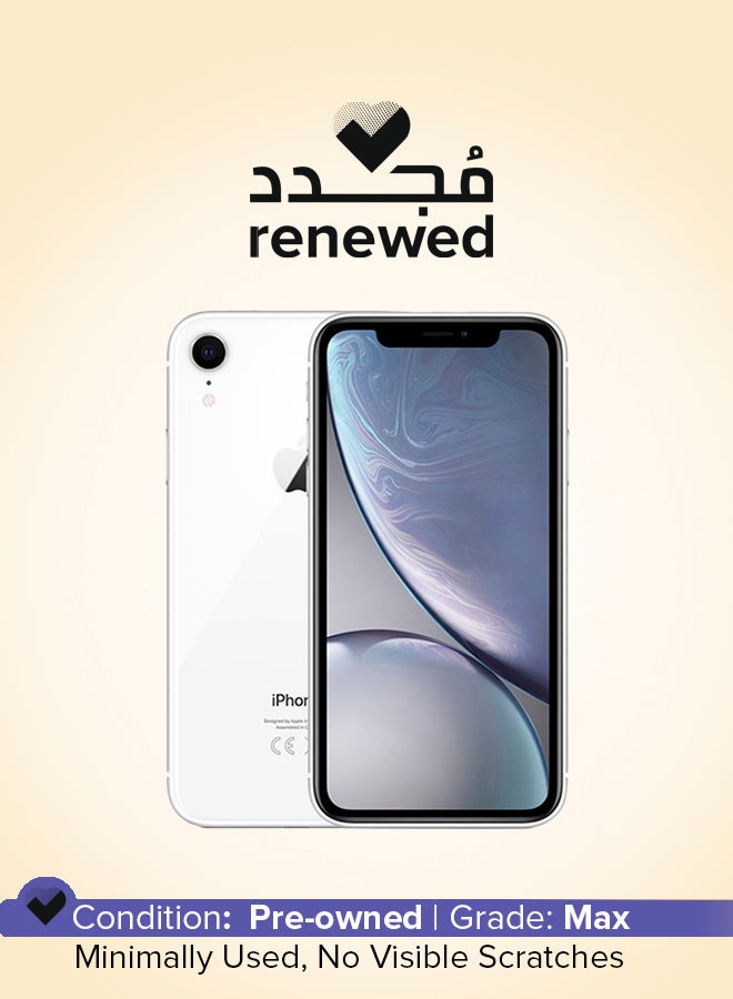 Apple Renewed - iPhone XR 128GB White 4G With Facetime - Image 1