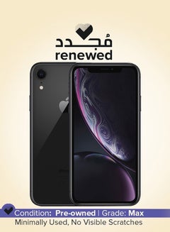 Apple Renewed - iPhone XR 128GB Black 4G With Facetime - International Version  - Image 1