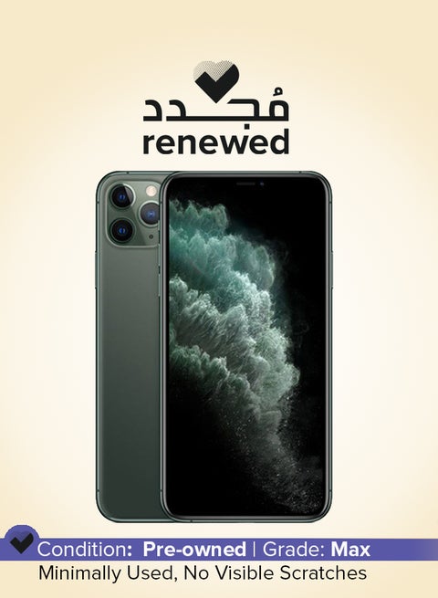 Renewed - iPhone 11 Pro Max 256GB Green 4G With Facetime - International Version