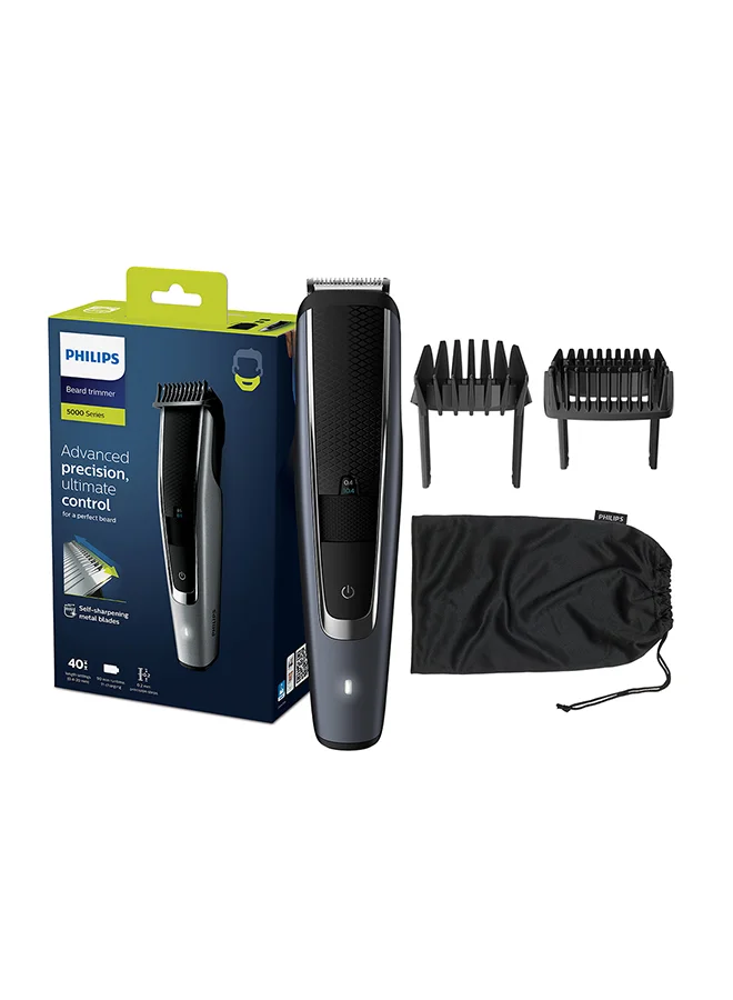 فيليبس ماكينة تقصير اللحية BT5502/13 من Philips | مع نظام Lift & Trim PRO 
لتشذيب اللحية بشكل متساوٍ | 40 إعداد للطول، شفرات لا تحتاج إلى الصيانة، لا حاجة للتزييت | للاستخدام السلكي واللاسلكي، مؤشر البطارية | 90 دقيقة من الاستخدام، مقاومة للماء، مع حقيبة تخزين.