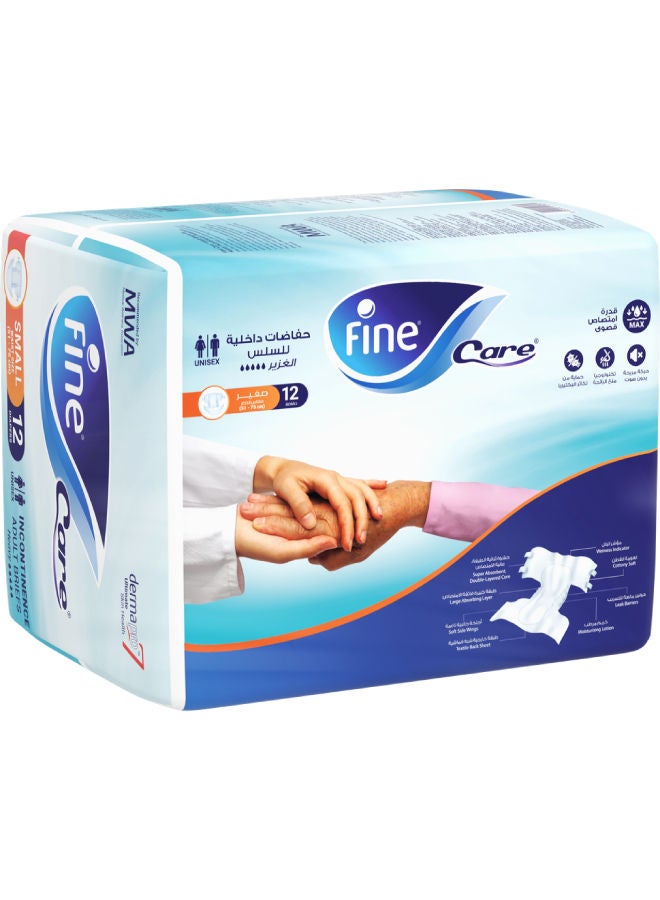 Fine Care Incontinence Adult Diapers Breifs, Small Size ,Waist 51-75 cm, Count 12  - Image 3