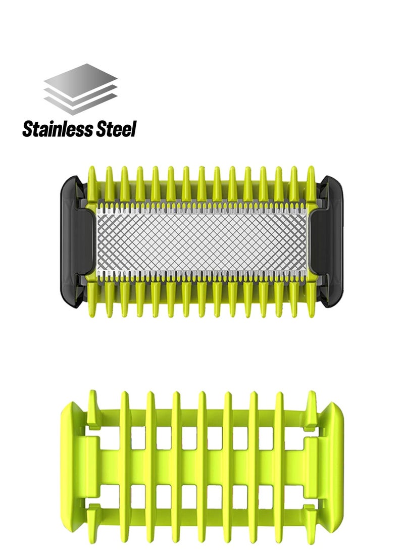 Gillette 2-Piece Norelco One Blade Set Green 18.1grams - Image 1