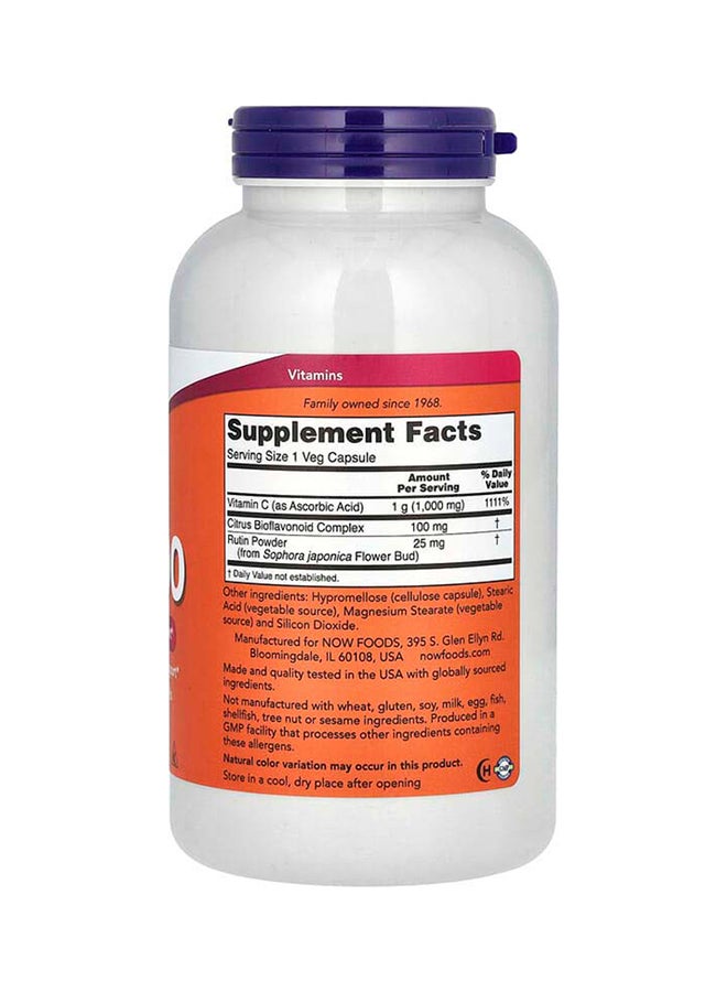 Now Foods NOW Foods, C-1000 with Bioflavonoids, 250 Veg Capsules  - Image 2