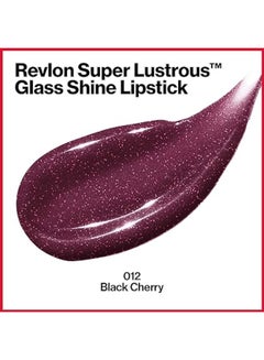 Revlon Super Lustrous Glass Shine Lipstick 012 Black Cherry  - Image 2