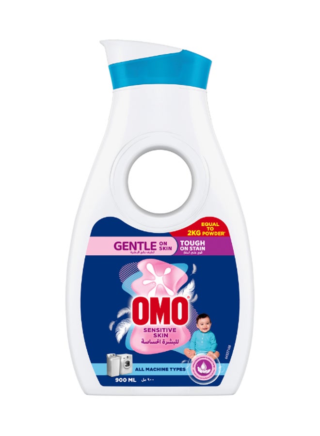 Omo - Liquid Laundry Detergent, Sensitive Skin 900ml - Image 1