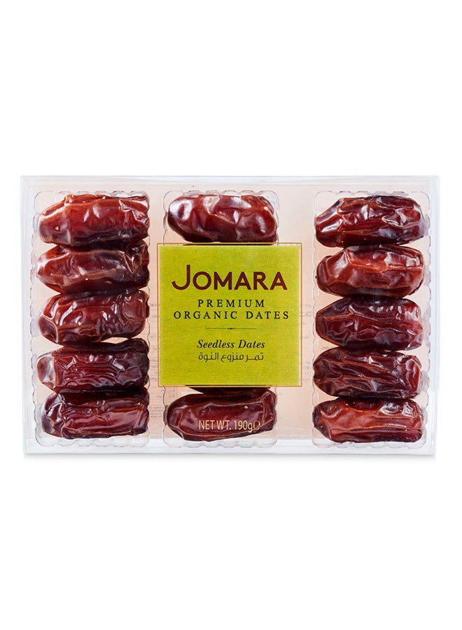 Jomara Organic Seedless Dates 190grams  - Image 1