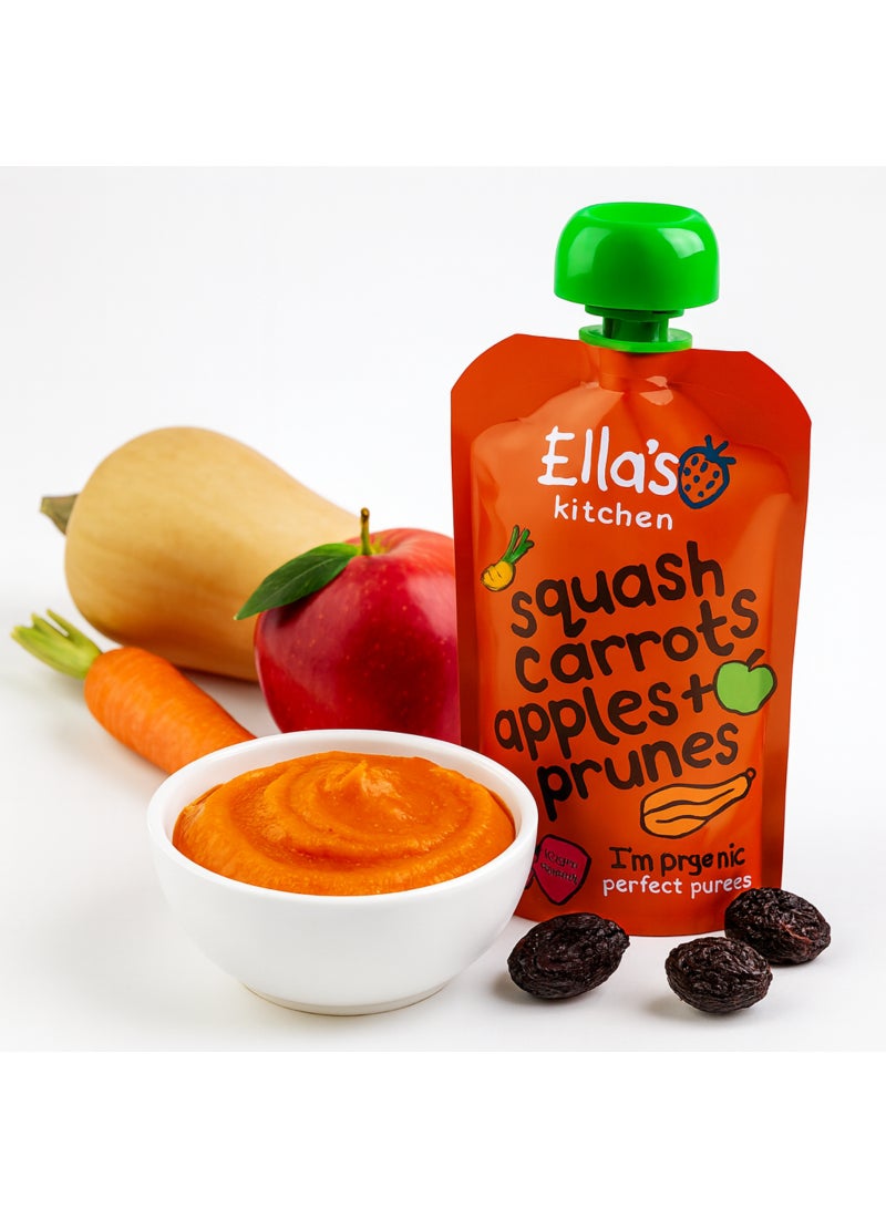 Ella’s kitchen Carrots Apple Prunes Squash 120grams - Image 4