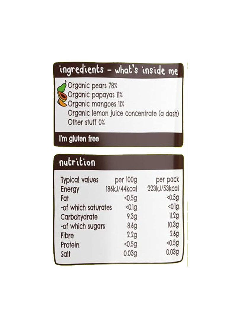 Ella’s kitchen Mangoes Pears Plus Papayas Baby Food 120grams - Image 3