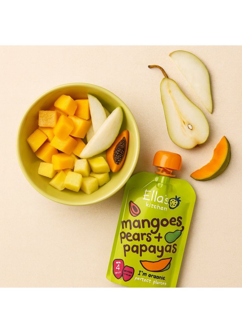 Ella’s kitchen Mangoes Pears Plus Papayas Baby Food 120grams - Image 4