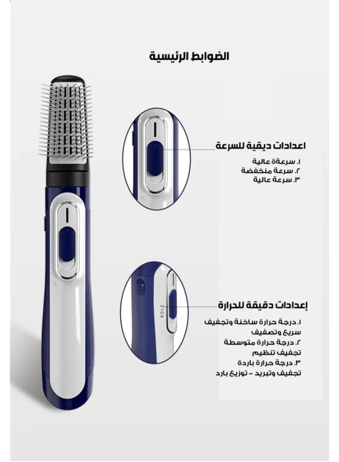 BOLAND LAURA Professional Hot Air Styler With 1 Attachments Blue And white  - Image 4
