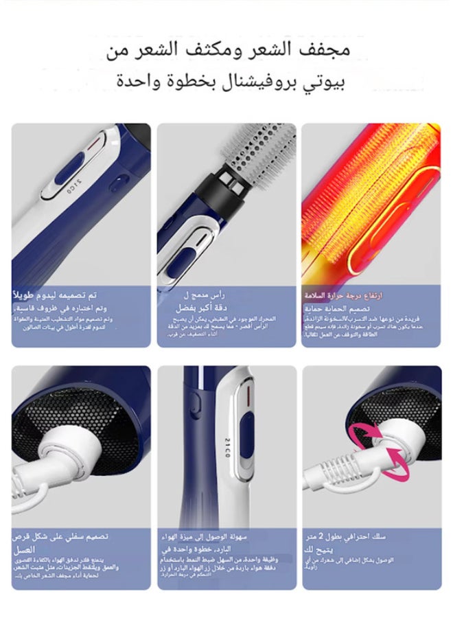 BOLAND LAURA Professional Hot Air Styler With 1 Attachments Blue And white  - Image 5