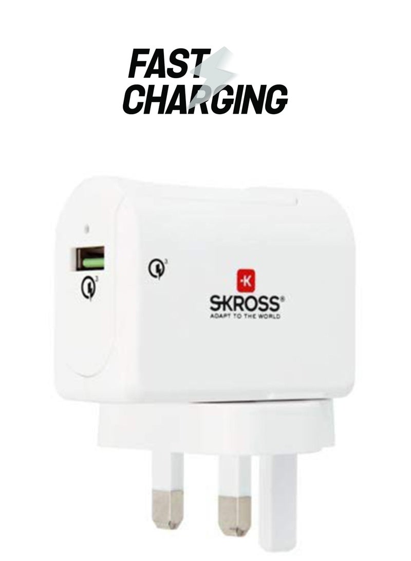SKROSS USB Quick Charger White - Image 1