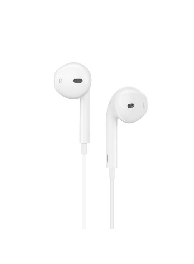 Wired In-Ear Earphones for Apple iPhone White - Image 2
