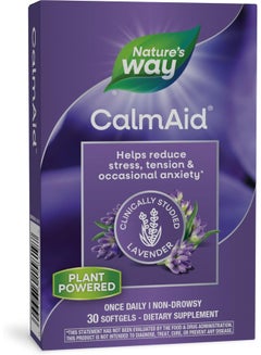 Nature's Way CalmAid Clinically Studied Lavender 30 Softgels Packaging May Vary  - Image 5