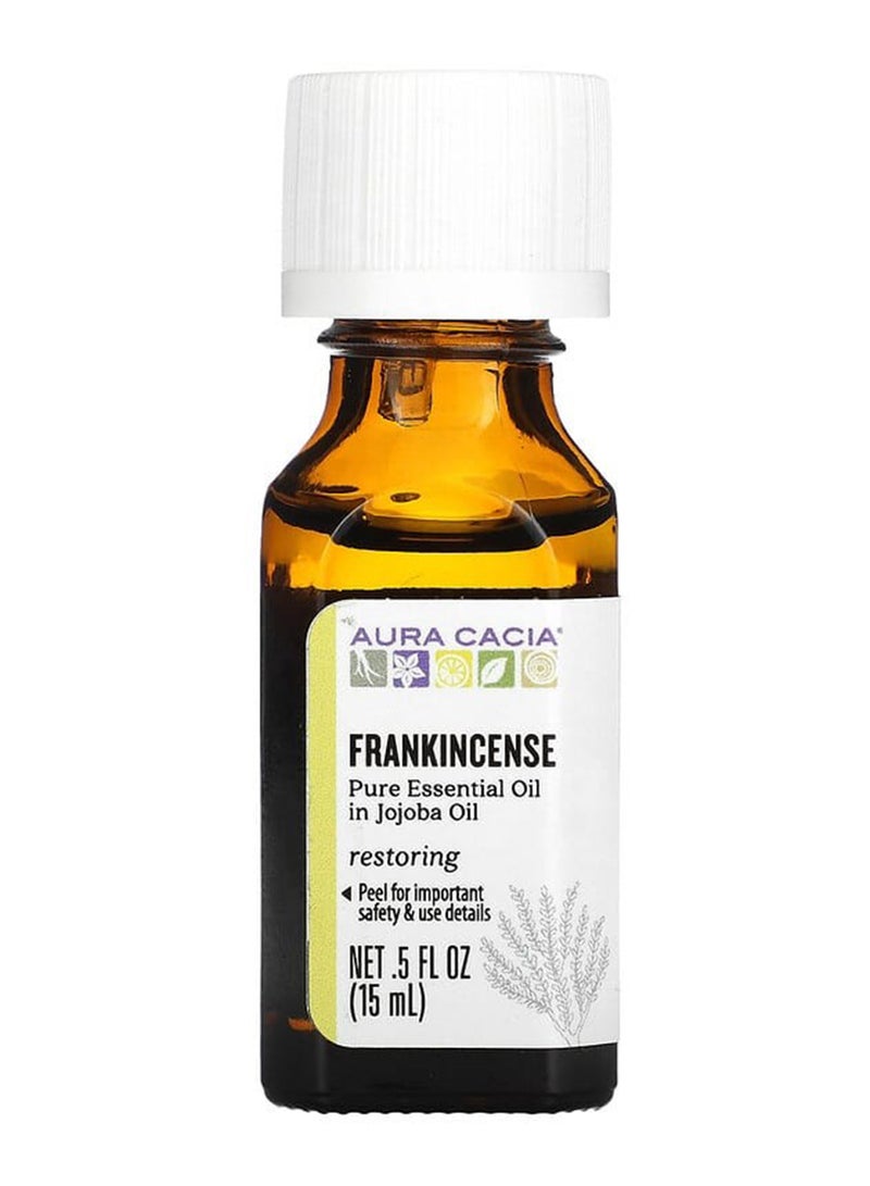 Aura Cacia Frankincense Sanctifying Jojoba Essential Oil 15ml  - Image 1