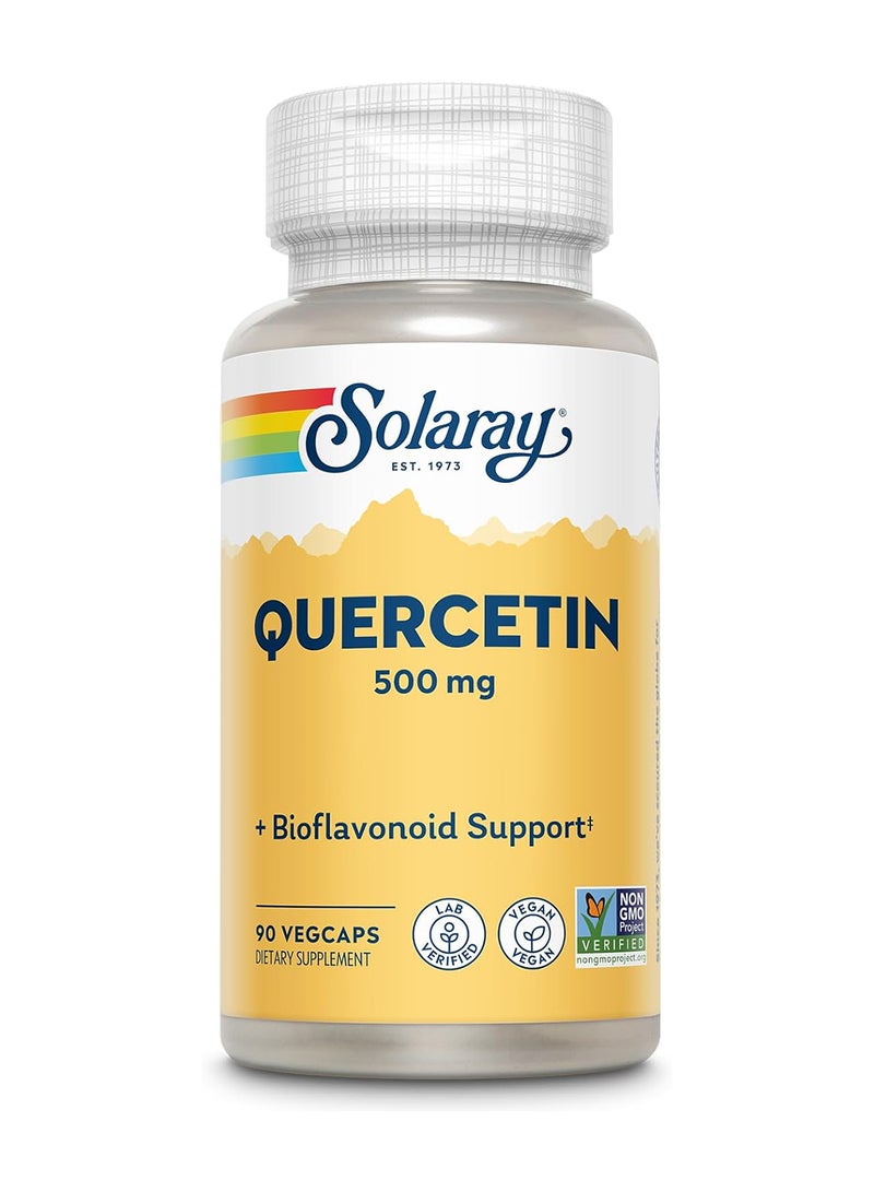 SOLARAY Quercetin Dietary Supplement (500 Mg) - 90 VegCaps - Image 1