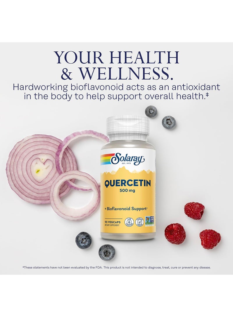 SOLARAY Quercetin Dietary Supplement (500 Mg) - 90 VegCaps - Image 3
