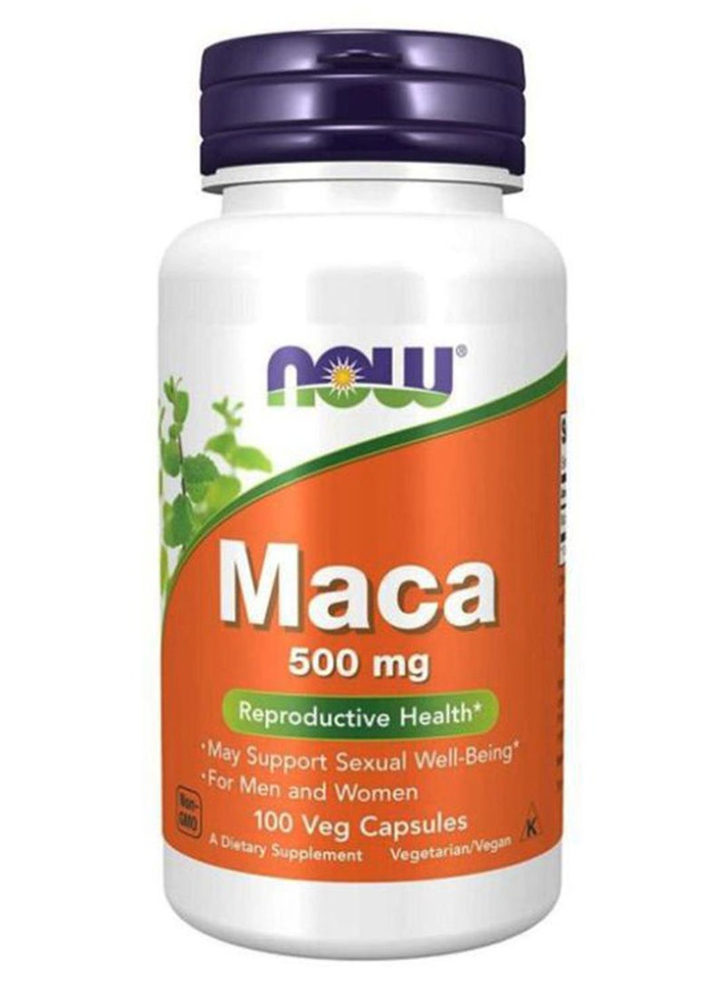 ناو فودز مكمّل غذائي ماكا تركيز 500 ملجم - 100 كبسولة نباتية - Image 1