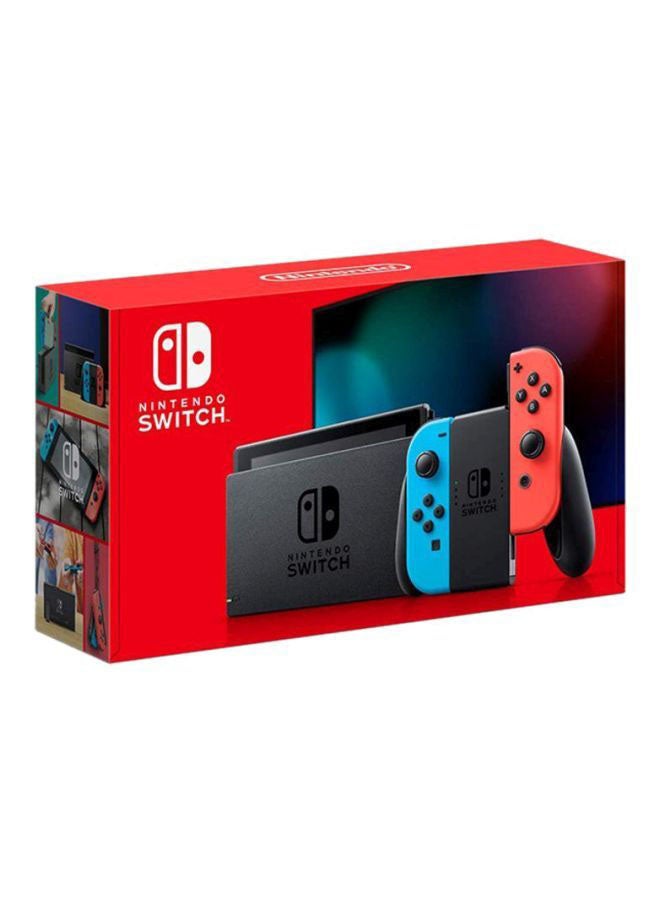 Nintendo Switch Console (Extended Battery) With Neon Blue And Red Joy‑Con - Image 1