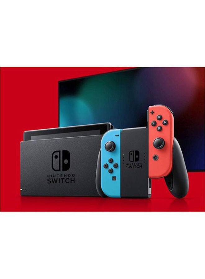 Switch Console (Extended Battery) With Neon Blue And Red Joy‑Con