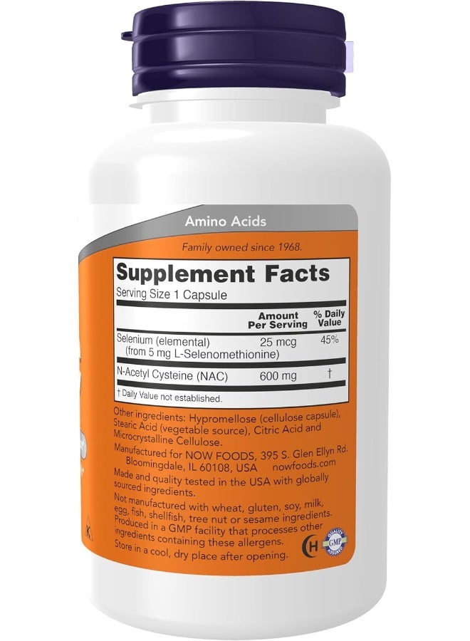Now Foods - Nac Free Radical Protection 600Mg 100 Capsules Packaging May Vary - Image 1