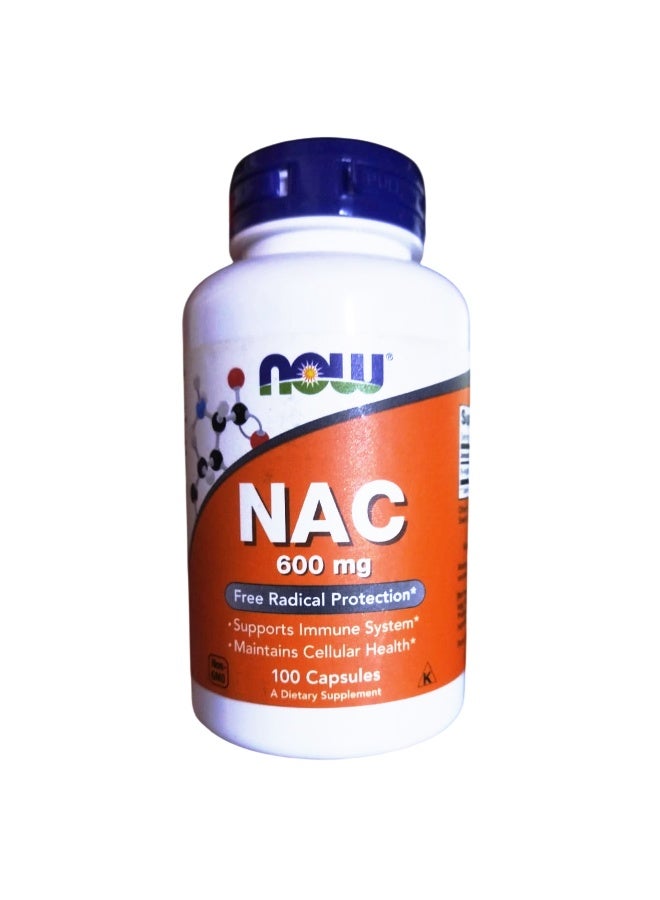 Now Foods - Nac Free Radical Protection 600Mg 100 Capsules Packaging May Vary - Image 1