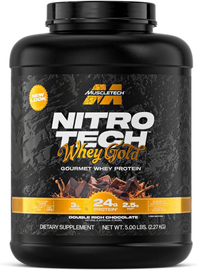 MuscleTech Nitro Tech Whey Gold Protein Primary Sources Double Rich Chocolate 2.27 Kg
muscletech - Image 1
