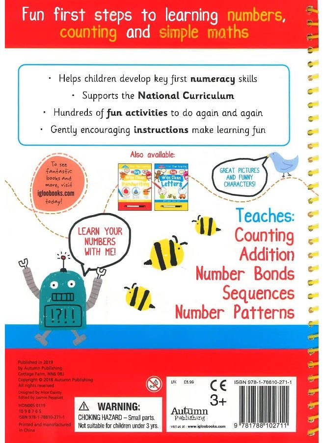 First Time Learning: My Big Wipe Clean Number Paperback English - Image 2