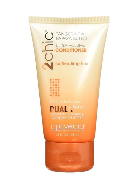 Giovanni 2Chic Tangerine & Papaya Butter Ultra-Volume Conditioner, For Fine, Limp Hair 44ml