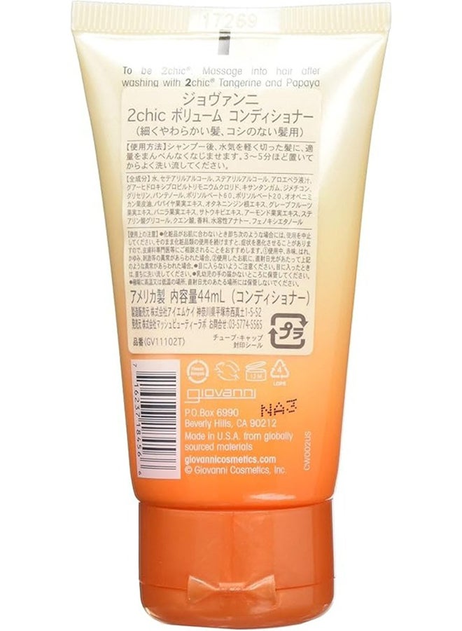 Giovanni Giovanni 2Chic Tangerine & Papaya Butter Ultra-Volume Conditioner, For Fine, Limp Hair 44ml  - Image 2