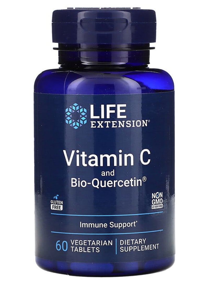 Life Extension Vitamin C With Bio-Quercetin Phytosome - 60 Vegetarian Tablets - Image 1