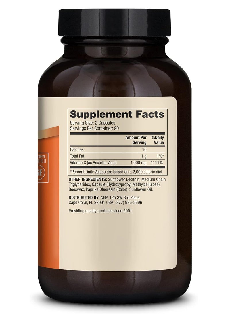 Dr. Mercola - Liposomal Vitamin C, 1000 mg, 180 Capsules - Image 1