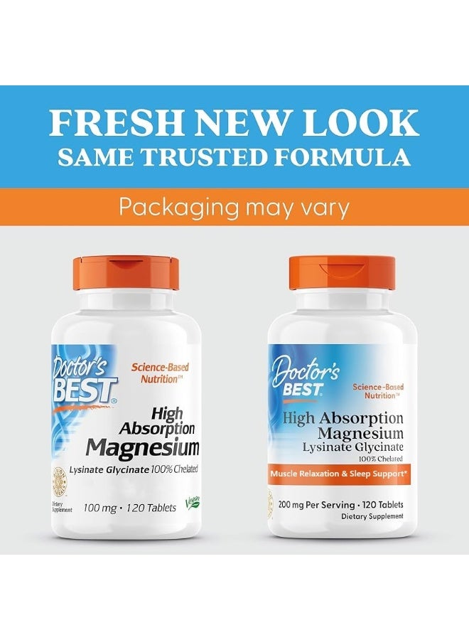 High Absorption Magnesium, 200 mg, 120 Tablets Packaging May Vary