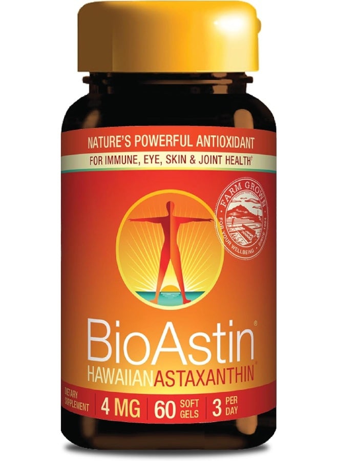 Nutrex Hawaii BioAstin, Hawaiian Astaxanthin, 60 Soft Gels  - Image 1