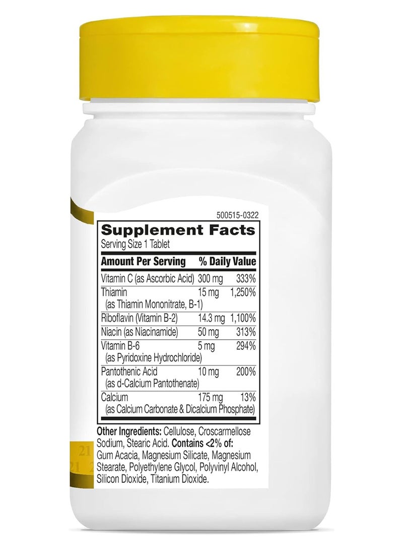 21st Century (B Complex) Plus Vitamin C, 100 Tablets - Image 2
