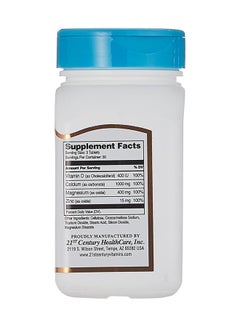 21st CENTURY Cal Mag Zinc+D 90 Tablets  - Image 2