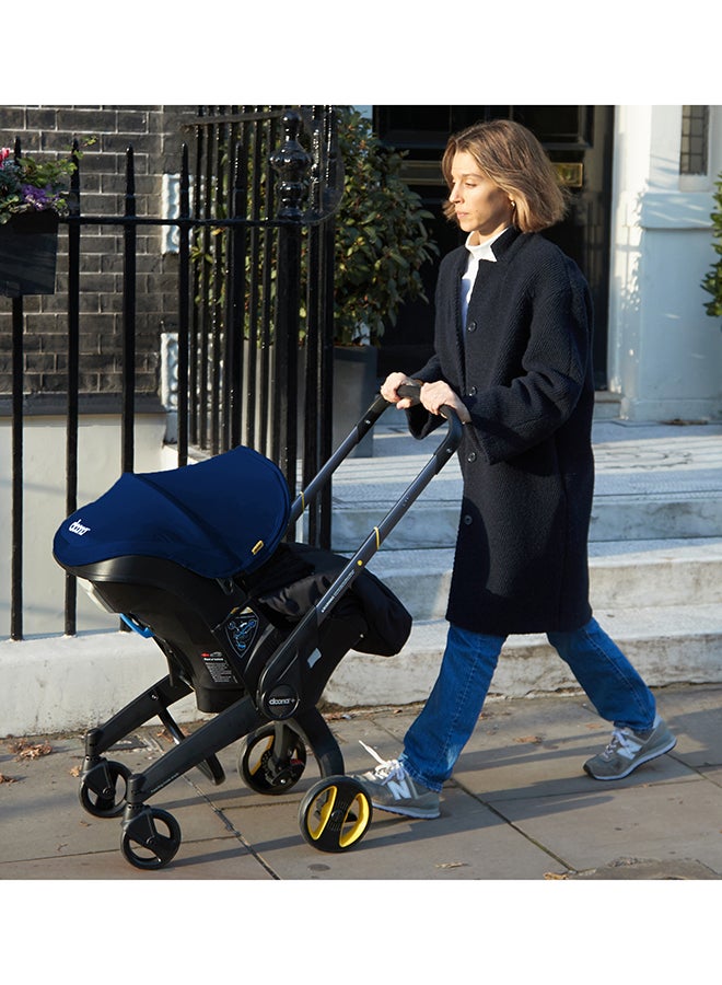 Doona - Baby Car Seat And Travel Stroller, Royal Blue, Convertible 0+ Car Seat And Pram With 5 Point Safety Harness, Ergonomic Pushchair And Travel System Isofix Base Sold Separately - Image 1