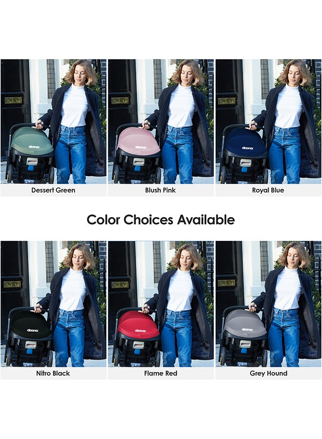 Doona - Baby Car Seat And Travel Stroller, Royal Blue, Convertible 0+ Car Seat And Pram With 5 Point Safety Harness, Ergonomic Pushchair And Travel System Isofix Base Sold Separately - Image 1