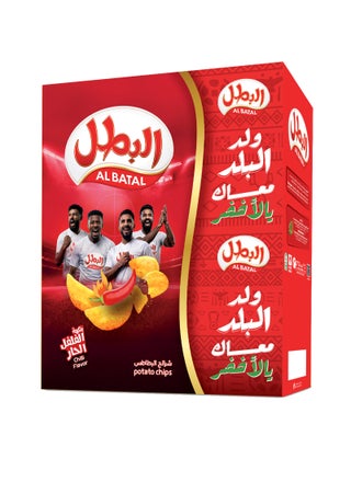 Chili Flavor Potato Chips 23grams Pack of 12