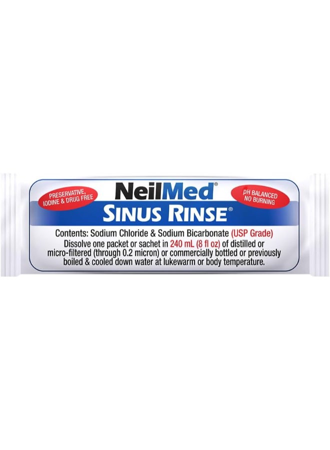 Sinus Rinse All Natural Relief, 100 Premixed Packets Packaging May Vary
