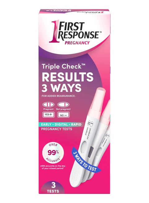 Triple Check Pregnancy Test Kit - 3 Count
