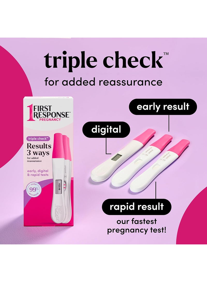 FIRST RESPONSE Triple Check Pregnancy Test Kit - 3 Count - Image 2