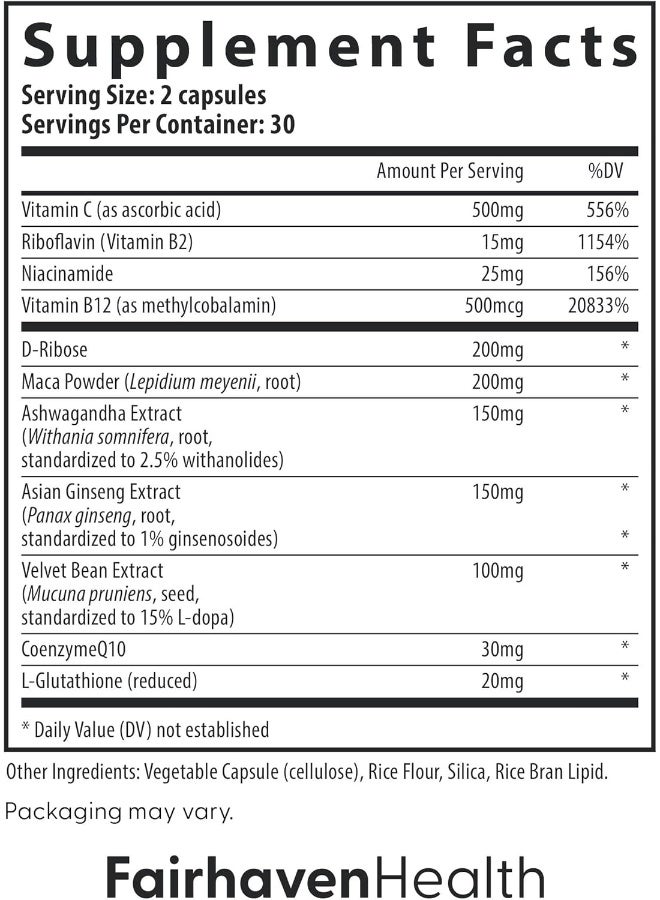 فايرهايفن هيلث Fairhaven Health، كاونت بوست للرجال، 60 كبسولة - Image 2
