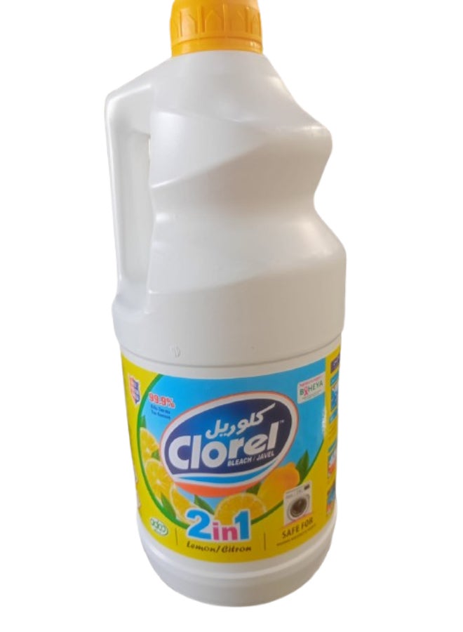 Clorel Lemon Liquid Bleach For Front Load 2kg 