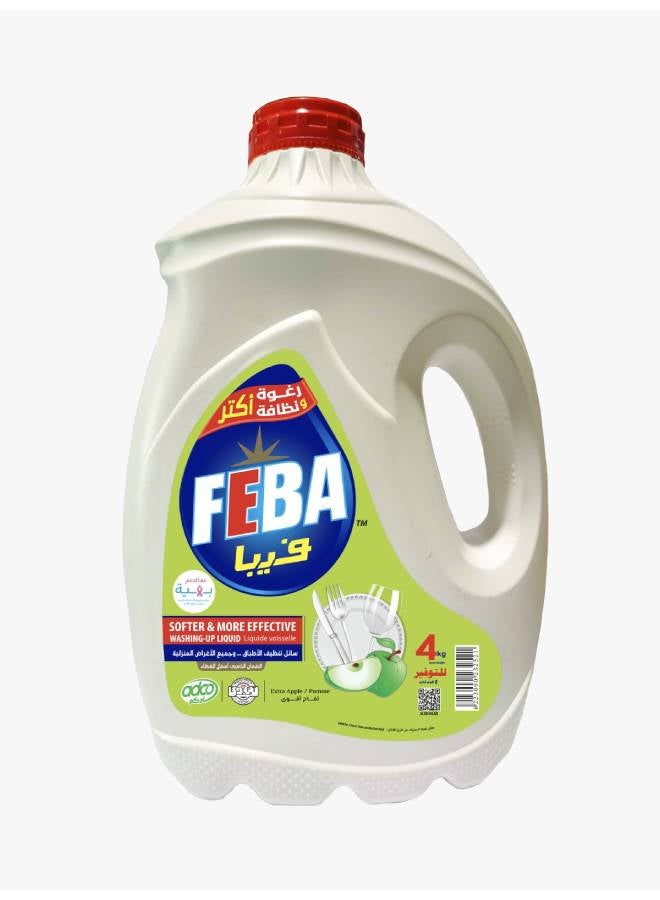 منظف أطباق سائل وبرائحة التفاح 4كيلوجرام