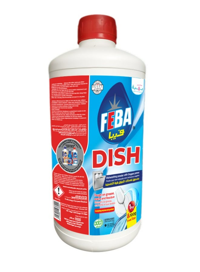 FEBA Powder Dishwasher Cleaner, 100 grams Free + 1100grams - Image 1