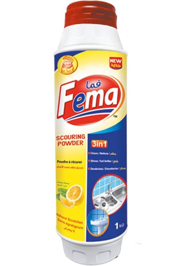 Fema Powder Dish Cleaner With Lemon Scent 1Liters 
