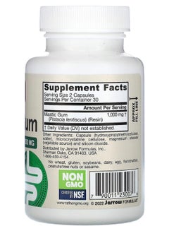jarrow formulas Mastic Gum Supports The Stomach And Duodenal Health 60-Tablet  - Image 2