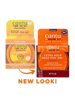 Cantu Pack Of 6 Shea Butter Edge Stay Gel  - Image 2