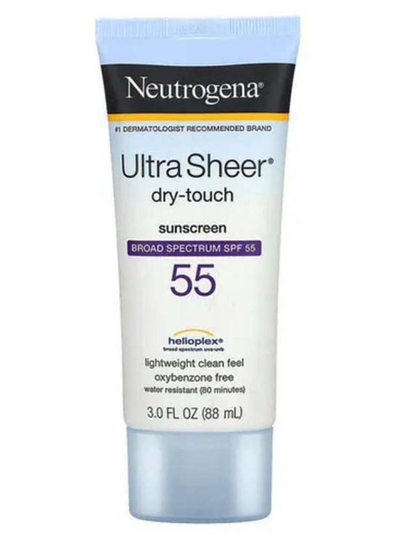 نيوتروجينا واقي من الشمس واسع الطيف دراي تاتش ألترا شير بعامل وقاية من أشعة الشمس 55 3fluid_ounce - Image 1